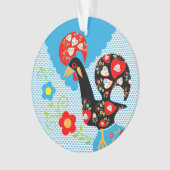 Het Portugese rooster van Barcelona Ornament (voorkant)