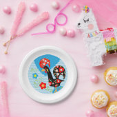 Het Portugese rooster van Barcelona Papieren Bordje (Feest)