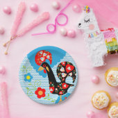 Het Portugese rooster van Barcelona Papieren Bordje (Feest)