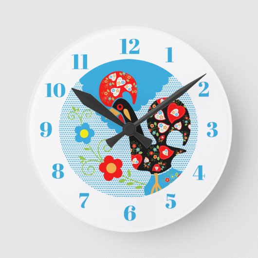 Het Portugese rooster van Barcelona Ronde Klok (Voorkant)