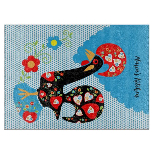 Het Portugese rooster van Barcelona Snijplank (Voorkant)