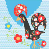 Het Portugese rooster van Barcelona Sticker (Voorkant)