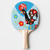 Het Portugese rooster van Barcelona Tafeltennisbatje (Voorkant)