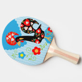 Het Portugese rooster van Barcelona Tafeltennisbatje (Zijkant)