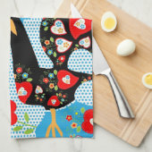 Het Portugese rooster van Barcelona Theedoek (Quarter Fold)