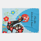 Het Portugese rooster van Barcelona Theedoek (Horizontaal)