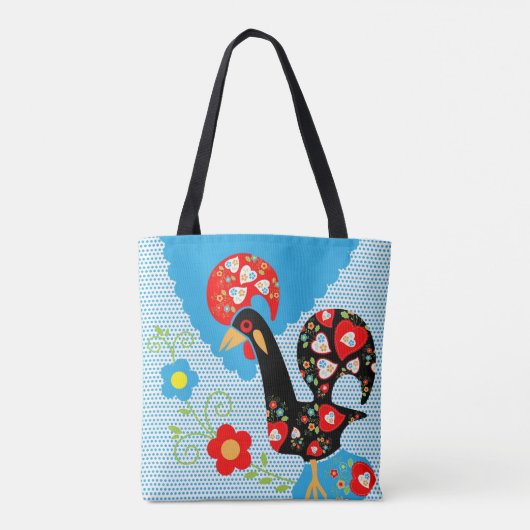 Het Portugese rooster van Barcelona Tote Bag (Achterkant)