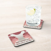 Het positieve denkkende Gezegde van uw levensoffer Bier Onderzetter (Rechterzijde)