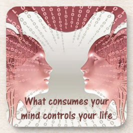 Het positieve denkkende Gezegde van uw levensoffer Bier Onderzetter