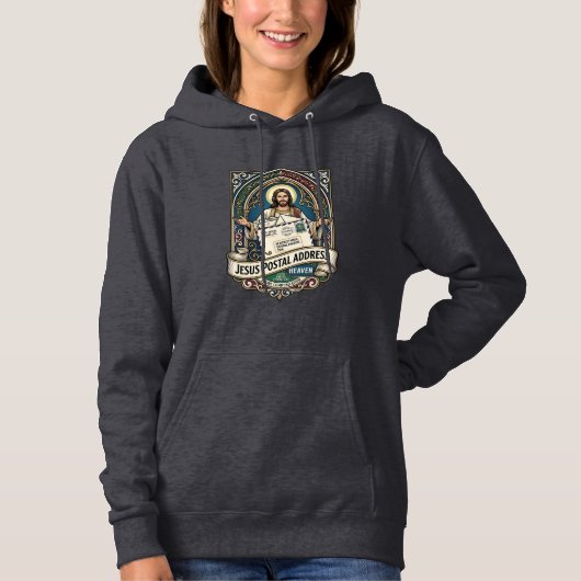 Het postadres van Jezus Hemel Het postadres van Je Hoodie (Voorkant)