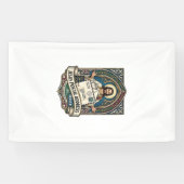 Het postadres van Jezus is de hemel Het postadres Spandoek (Horizontaal)