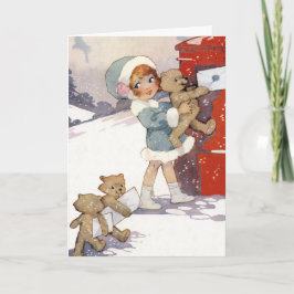 Het posten van de Brieven van Kerstmis door Agnes Feestdagen Kaart