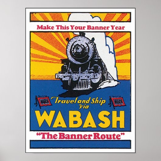 Het Poster Bannerroute wassen (Voorkant)