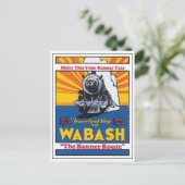 Het Poster Bannerroute wassen Briefkaart (Staand voorkant)