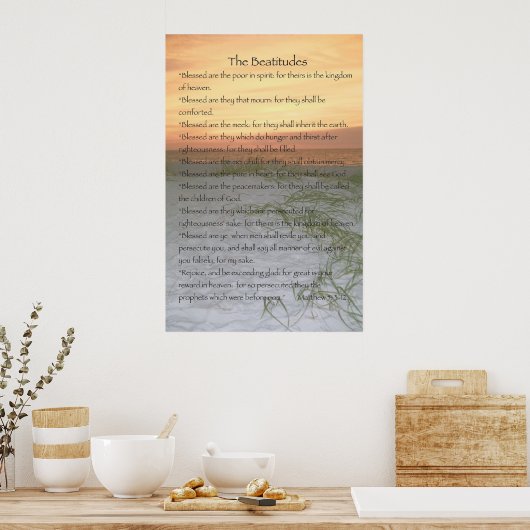 Het Poster Beatitudes (verticaal) (Keuken)