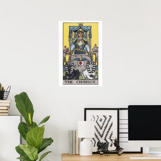 Het Poster Chariot Tarot Kaart (Thuiskantoor)