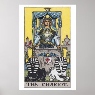 Het Poster Chariot Tarot Kaart