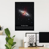 Het Poster Cigar Galaxy (M82) (Thuiskantoor)