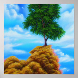 Het Poster Clouds aanraken