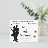 Het Poster Datumfilm opslaan Briefkaart (Staand voorkant)