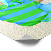 Het Poster/de Druk van de Beach van het losmaken Poster (Hoek)