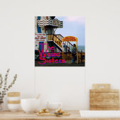 Het Poster "De vreemde zussen" van het Album Hoesj (Keuken)