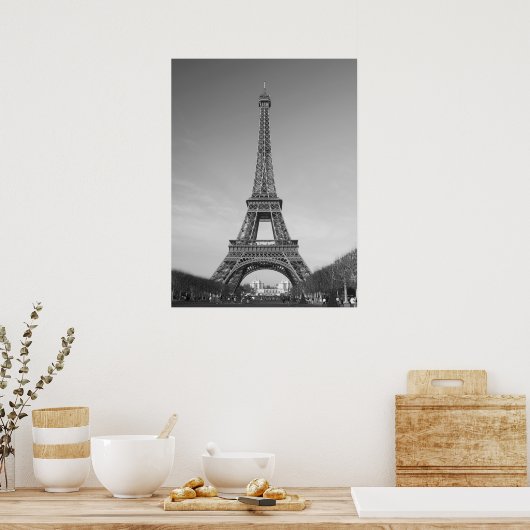 Het Poster Eiffel Tower Print (Keuken)