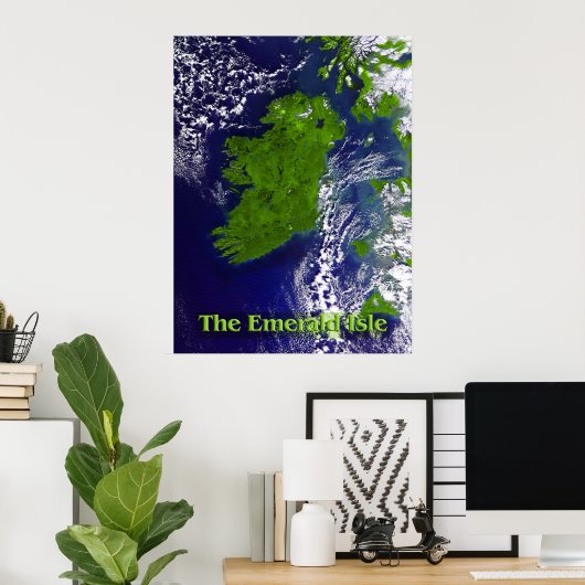 Het Poster Emerald Isle (Thuiskantoor)