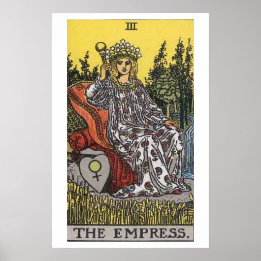 Het Poster Empress Tarot Kaart (Voorkant)
