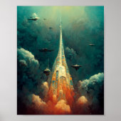 Het Poster Fleet Sci-Fi Art (Voorkant)