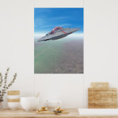 Het Poster Flying Saucer (Keuken)