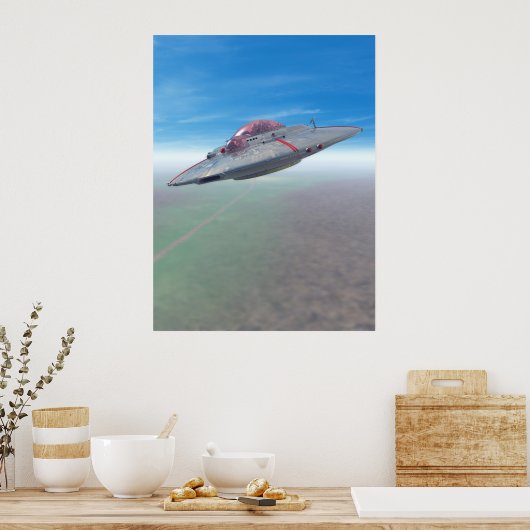 Het Poster Flying Saucer (Keuken)