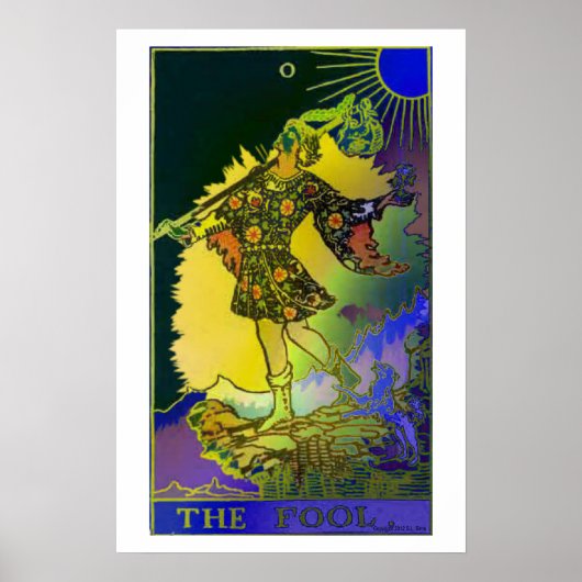 Het Poster Fool Tarot Kaart Psychedelic (Voorkant)