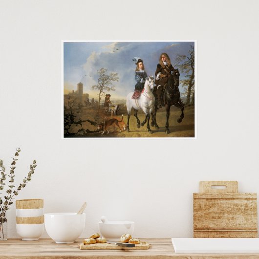 Het  Poster Fox Hunt England (Keuken)