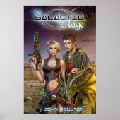 Het Poster Galactic Mage Book Hoesje (Voorkant)