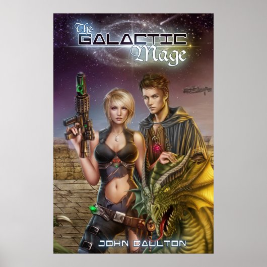Het Poster Galactic Mage Book Hoesje (Voorkant)