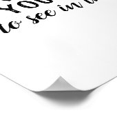 het poster Gandhi-citaat (Hoek)