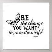 het poster Gandhi-citaat (Voorkant)