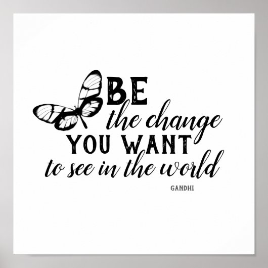 het poster Gandhi-citaat (Voorkant)