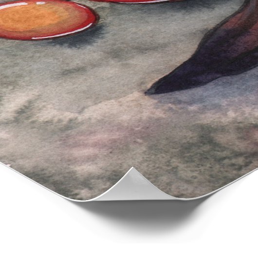 Het Poster Golden Dragon Fantasy Fairy (Hoek)