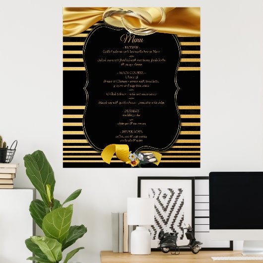 Het Poster Great Gatsby Inspiration Menu (Thuiskantoor)
