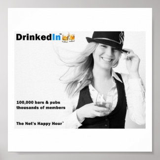 Het Poster Happy Hour van het net