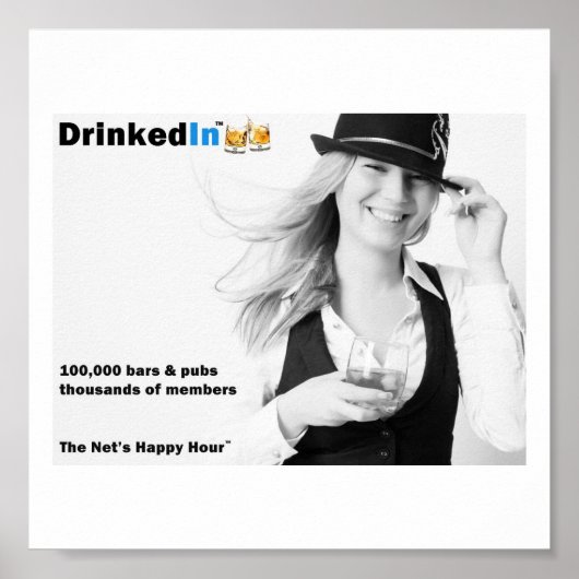 Het Poster Happy Hour van het net (Voorkant)