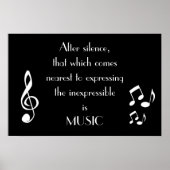 Het Poster Inexpressible Music uitdrukken (Voorkant)