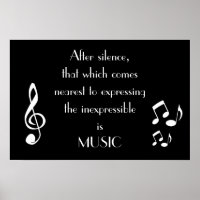 Het Poster Inexpressible Music uitdrukken