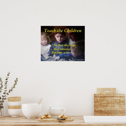 HET POSTER KINDEREN ONDERTEKENEN (Keuken)