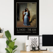 Het poster Kiss / Il Bacio art (Thuiskantoor)