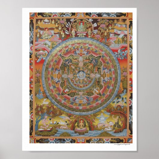 Het Poster Life Mandala van Boeddha (Voorkant)