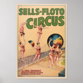 Het Poster Loyal Repenskis Tightrope Troupe Circus (Voorkant)