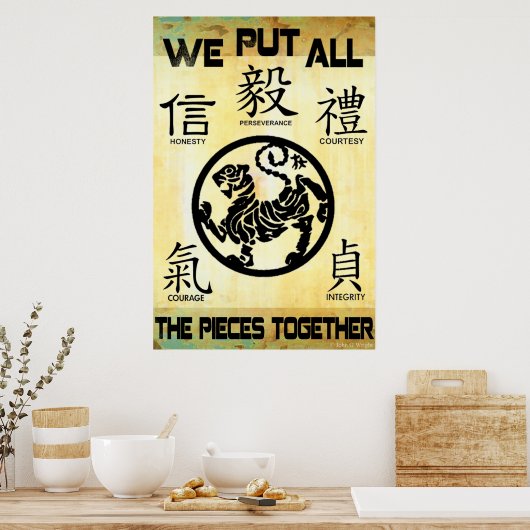 Het Poster Martial Arts (Keuken)